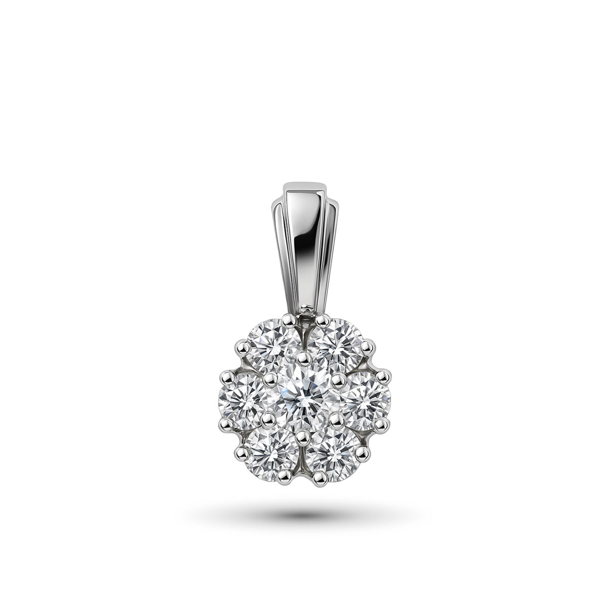 Подвеска из белого золота с бриллиантами