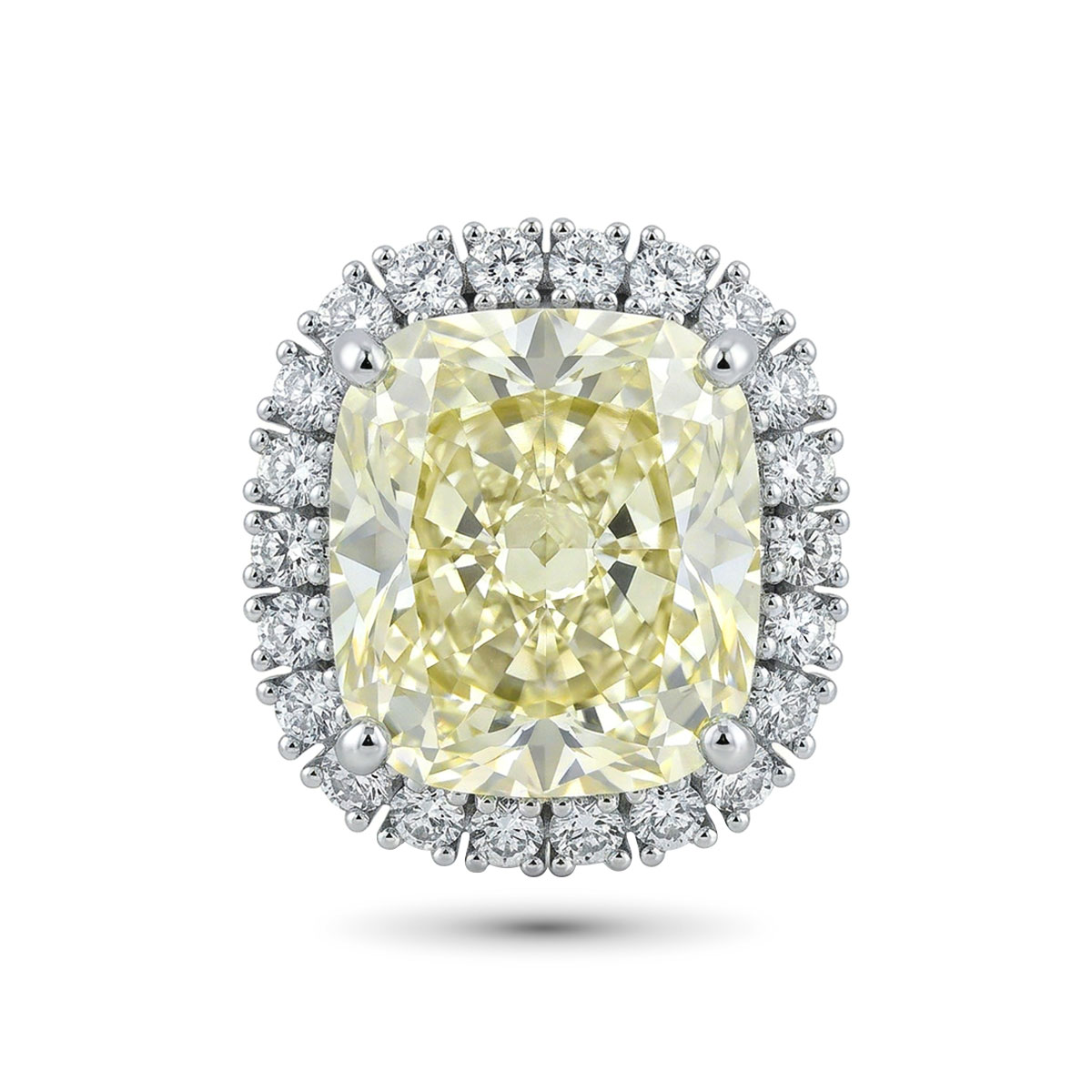 Подвеска из белого золота с бриллиантами