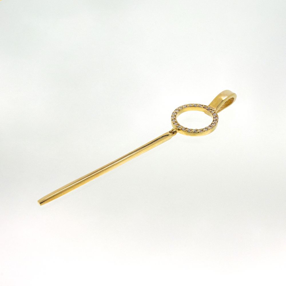 Подвеска из желтого золота с бриллиантами