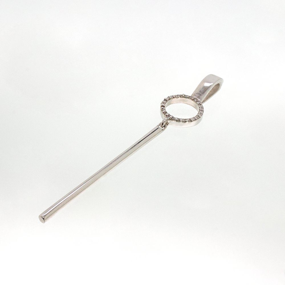 Подвеска из белого золота с бриллиантами