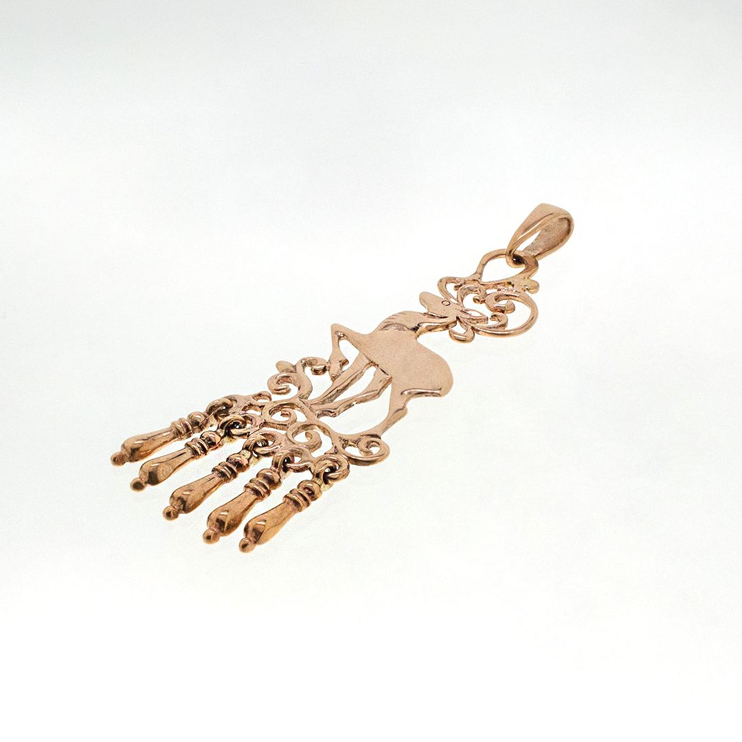 Подвеска из красного золота