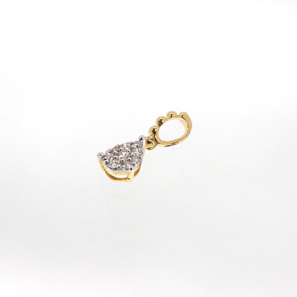 Подвеска из желтого золота с бриллиантами