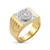 Кольцо из желтого золота с бриллиантами