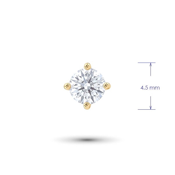 Серьги из желтого золота с бриллиантами