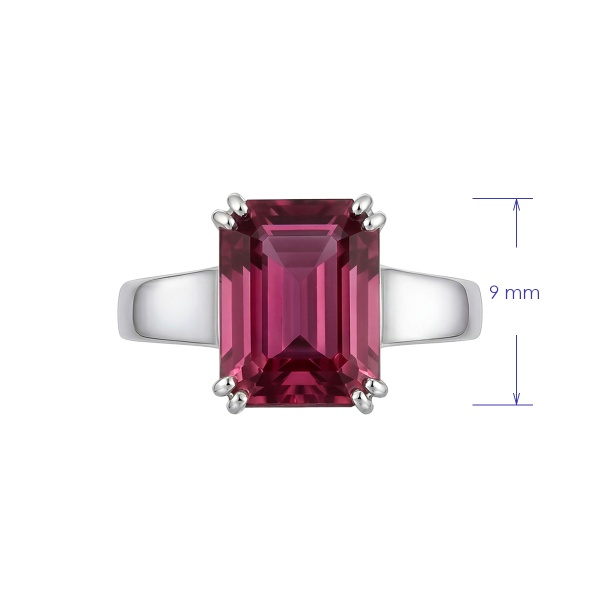 Кольцо из белого золота с турмалинами