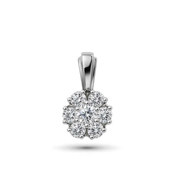 Подвеска из белого золота с бриллиантами
