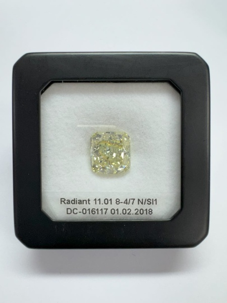 Бриллиант радиант 11,01 карат