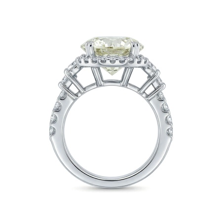 Кольцо из белого золота с бриллиантами