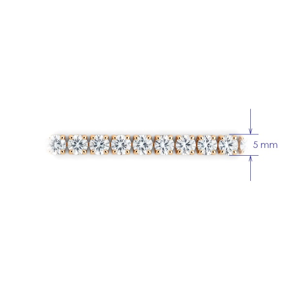 Браслет из красного золота с бриллиантами