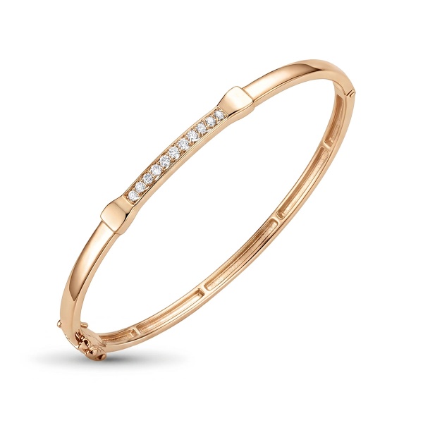 Браслет из красного золота с бриллиантами