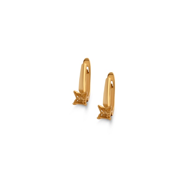 Серьги из желтого золота