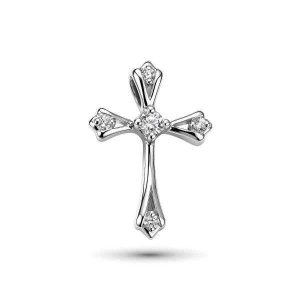 Подвеска из белого золота с бриллиантами