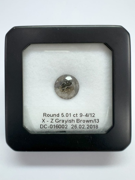 Бриллиант круглый 5,01 карат