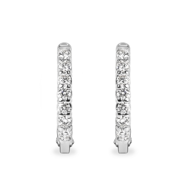 Серьги из белого золота с бриллиантами