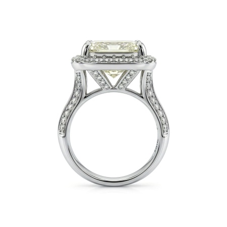 Кольцо из белого золота с бриллиантами