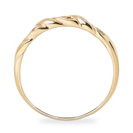 Кольцо из белого золота с бриллиантами