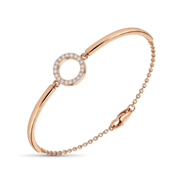 Браслет из красного золота с бриллиантами