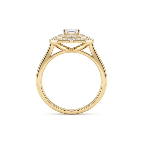 Кольцо из желтого золота с бриллиантами