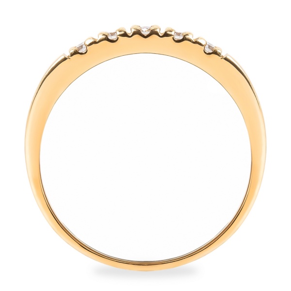 Кольцо из красного золота с бриллиантами