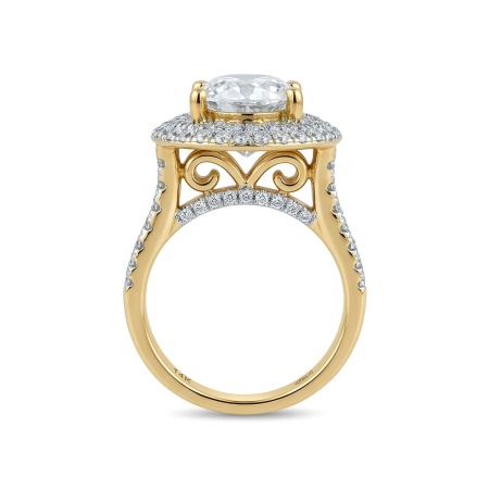 Кольцо из желтого золота с бриллиантами