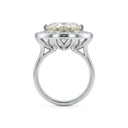 Кольцо из белого золота с бриллиантами