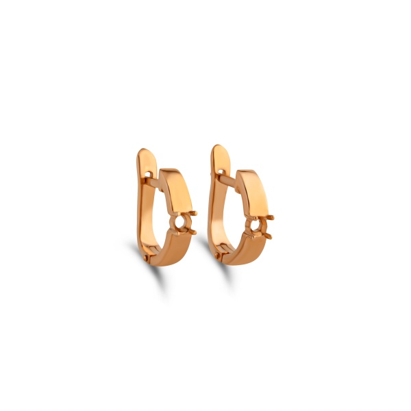 Серьги из красного золота