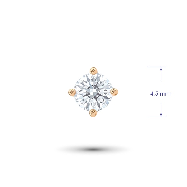 Серьги из красного золота с бриллиантами