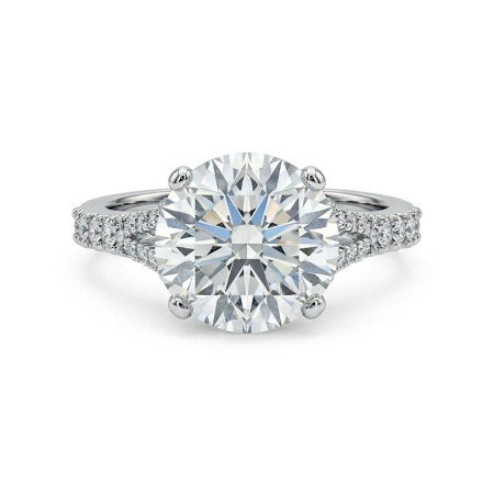 Кольцо из белого золота с бриллиантами