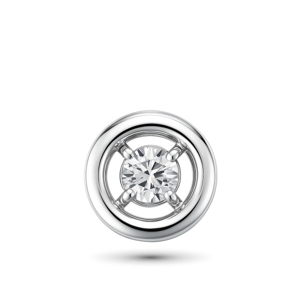 Подвеска из белого золота с бриллиантом