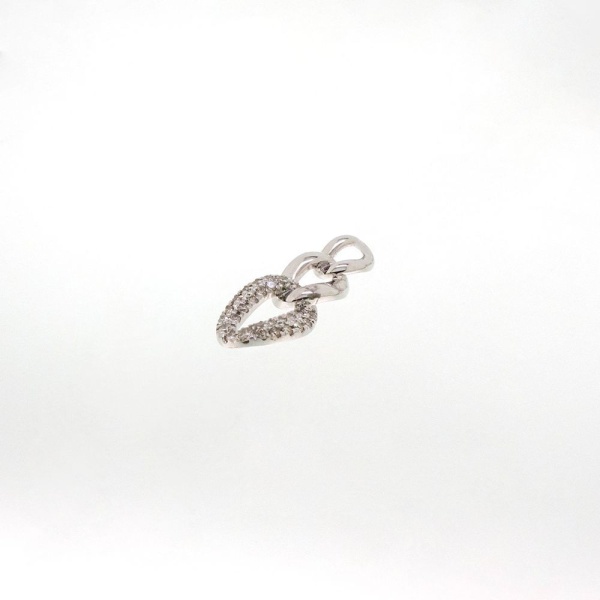 Подвеска из белого золота с бриллиантами