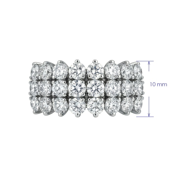 Кольцо из белого золота с бриллиантами