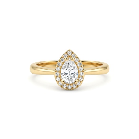 Кольцо из желтого золота с бриллиантами