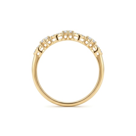 Кольцо из желтого золота с бриллиантами