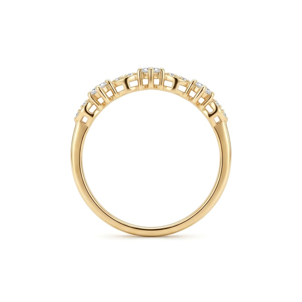 Кольцо из желтого золота с бриллиантами