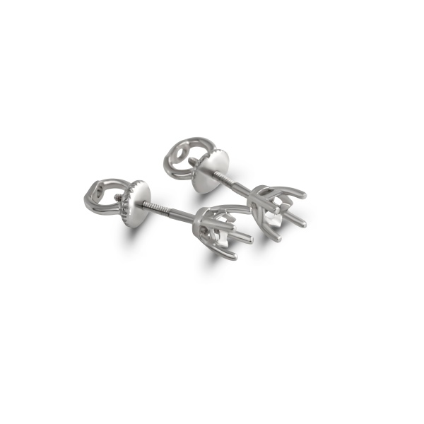 Серьги из белого золота