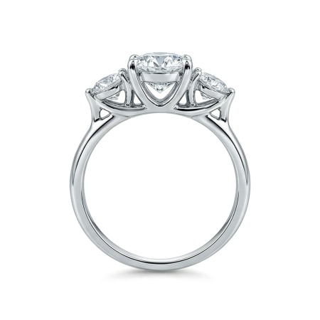 Кольцо из белого золота с бриллиантами