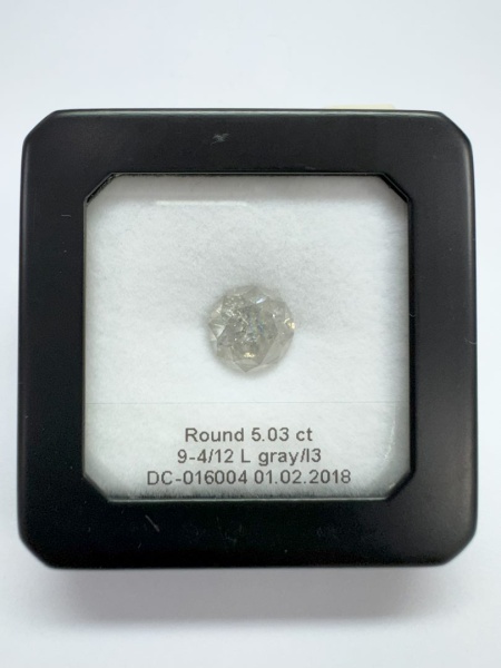 Бриллиант круглый 5,03 карат