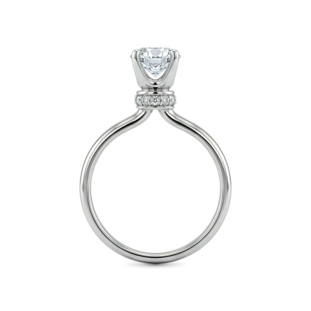 Кольцо из белого золота с бриллиантами