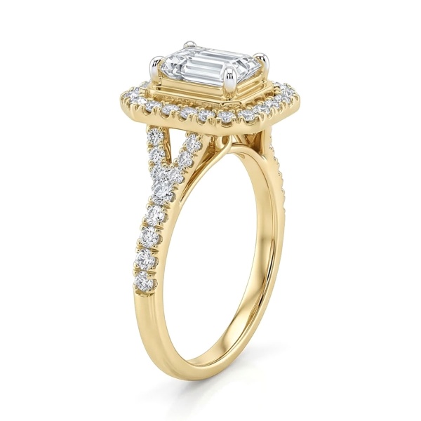 Кольцо из желтого золота с бриллиантами