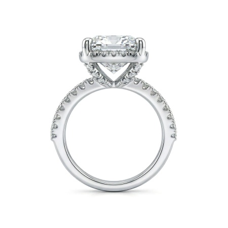 Кольцо из белого золота с бриллиантами