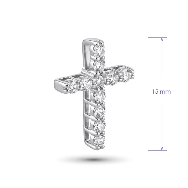 Подвеска из белого золота с бриллиантами