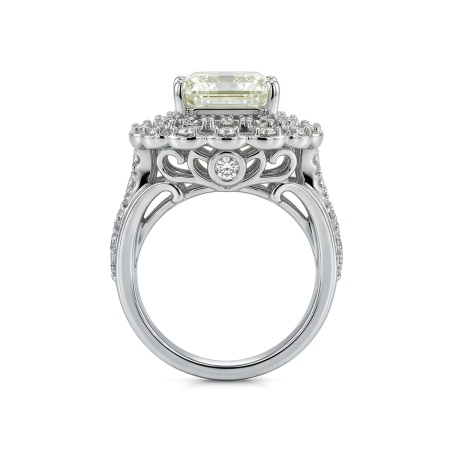 Кольцо из белого золота с бриллиантами