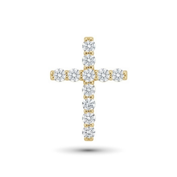 Подвеска из желтого золота с бриллиантами