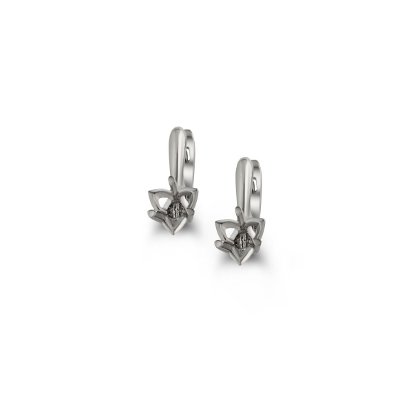 Серьги из белого золота