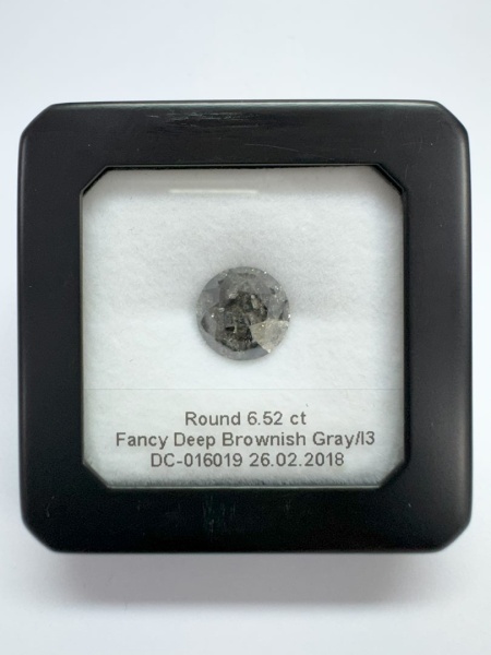 Бриллиант круглый 6,52 карат