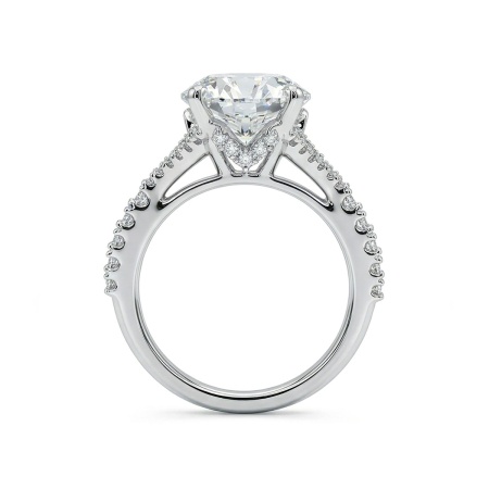 Кольцо из белого золота с бриллиантами