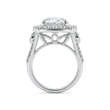 Кольцо из белого золота с бриллиантами