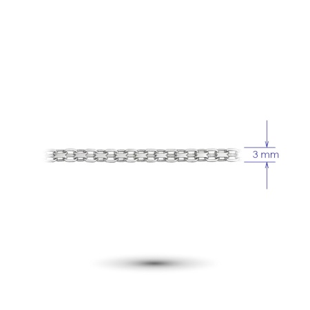 Цепь из белого золота