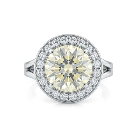 Кольцо из белого золота с бриллиантами