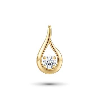 Подвеска из желтого золота с бриллиантами